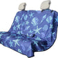 Back Seat Cover for Car Trucks Van SUV,Waterproof Rear Bench Towel Seat Covers for Dogs and Kids,Automotive Backseat Protector (Conch Shells Starfish)