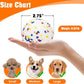 Dog Balls for Aggressive Chewers, Indestructible Bouncy Floating Balls for Training Dog Catch and Fetch, Sturdy Solid Tennis Ball Toys for Large Medium Small Dogs - 2.75in - White - 2pcs