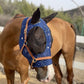 Horse Fly Mask Super Comfort Horse Fly Mask Elasticity Fly Mask with Ears We Only Make Products That Horses Like… (Midnight Blue, L)