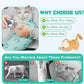 Supet Cat Wrap for Cutting Nails, 2025 Self-Adherent Cat Grooming Wrap, Anti-Escape Calming Cat Swaddle Wrap for Medicine, Nail Clipping, Teeth Brushing, Ear Cleaning