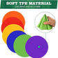 8 Inch Poly Vinyl Spot Markers, Non Slip Rubber Agility Markers Flat Field Cones Floor Dots,for Exercise Drills, Sports, Speed Agility Training -12 Pcs