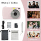 Digital Camera for 50MP FHD 1080P, Digital Point and Shoot Camera with 16X Zoom Anti Shake, Indoor&Outdoor Travel Compact Small Camera Gift for Boys Girls Kids Camera with 32GB Card, Pink