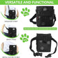 Dog Treat Pouches for Pet Training, Treat Pouches for Pet Training,Large Dog Treat Training Pouch and Dog Clicker,Dog Training Treat Pouch Built-in Poop Bag Dispenser-Black Pattern.