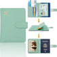 Melsbrinna Rfid Passport Holder for Travel women/Men, Cute Passport Wallet Rfid Blocking Card Slots, Rfid Passport Cover/CaseTravel Wallet, Passport Book Holder (1, Green4)