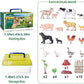 35 PCS Farm Animals Toys for Toddlers 3 Years Old Boys and Girls Realistic Animal Figures Playsets Toys for Kids 3~8 Christmas Birthday Gift