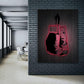 Boxing Gloves Neon Canvas Print Motivational Canvas Print Wall Art Office Decor, Entrepreneur Motivation, Hustle Artwork, Boxing Neon Print, Fighter Gym Sign, Hustler Art Neon Sign (24" x 18")