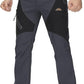 TACVASEN Men's Skiing Snow Pants Fleece Lined Waterproof Winter Insulated Hiking Pant for Outdoor Work Hunting Cargo