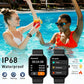 Smart Watch(Answer/Make Call), 1.96" HD Smartwatch for Men Women, 2025 Fitness Activity Tracker with Heart Rate/Sleep Monitor/Pedometer/110+ Sport Modes, IP68 Waterproof Fitness Watch for Android iOS