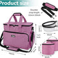BAGLHER Dog Travel Bag, Pet Travel Bag (ALL Pet Travel Supplies), With 2 Pet Food Containers and 2 Collapsible Silicone Bowls; Essential Kits for Pet Travel Pink