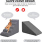 Dog Stairs&Steps for High Beds Up to 28'', 5-Step Dog Ramp for Small Medium Dogs with Washable Cover, Non-Slip Steps for Cats to Get on Couch and Sofa, Durable Foam Ladders, 24.4" Tall, Grey