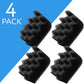 Evergreen Pet Supplies Aquarium Filter Foam Replacement - 4-Pack, Black - Compatible with Fluval 304/305/306 & 404/405/406 Models - Fish Tank Accessories & Aquarium Filters