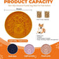 Dog Slow Feeder Bowl, Silicone Dog Bowl, Non-Slip Suction Cups Design,Boring and Anxiety Reducer.(Light Purple)