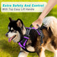 BARKBAY No Pull Dog Harness Large Step in Reflective Dog Harness with Front Clip and Easy Control Handle for Walking Training Running(Purple,S)