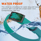 Dogline Biothane Waterproof Dog Collar Strong Coated Nylon Webbing with Black Hardware Odor- Proof for Easy Care Easy to Clean High Performance Fits Small Medium or Large Dogs, Blue Aqua