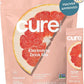 Cure Hydration | Plant-Based Electrolyte Drink Mix | No Added Sugar | FSA-HSA | Dehydration Relief Powder Made with Coconut Water | Non-GMO | Vegan | Pouch of 14 Packets - Grapefruit