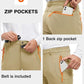 TBMPOY Men's Snow Ski Hiking Pants Waterproof Winter Fleece Lined Pants Camping Skiing Ice Fishing Pants with Belt