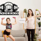 Personalized Last Name Sign for Home, Home Gym Sign, Fitness Name Signs, Custom Gym Metal Signs, Gift for Dad, Birthday Gift