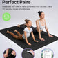 YOTTOY Large Yoga Mat (75 * 52 * 1/2inch),Extra Wide TPE Exercise Mat,Non-Slip Workout Mat for Pilates, Fitness, Barefoot, Home Gym Studio with Strap and Towel