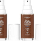 L'Oréal Paris True Match Super-Blendable Foundation, Medium Coverage Liquid Foundation Makeup with SPF 17, C9.5, Deep, 1 Fl Oz (Pack of 2)