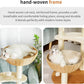 Modern Cat Tree Tower,Hand-Woven Ma Teng cat nest, Sisal-Covered Scratching Posts for Indoor Cats, Multi-Level Cat Condo with Space Capsule Nest, Tall Cat Tree for Multiple Large Cats