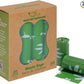 Best Pet Supplies Poop Bags for Dogs, 50% Post-Consumer Recycled Content dog waste bags on rolls, fits all poop bag holders for leashes - 300 Count, Green, Unscented