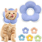 Cat Cone Collar Soft, Waterproof Cats Cones to Stop Licking After Surgery, Adjustable Soft Elizabeth Cats Collars for Wound Healing, Flower Shape Cat Recovery Collar (Purple, X-Small)