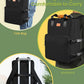 Dog Travel Bag, 25L Airline Approved Dog Travel Backpack for Pet Travel Accessories with 2 Food Storage Containers, 2 Foldable Bowls for Short Trips, Black
