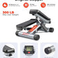 Sunny Health & Fitness Mini Stepper for Exercise at Home, Stair Step Workout Machine with Resistance Band and Over 300lb Weight Capacity, Optional Twist Motion and Free SunnyFit App Connection
