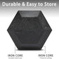 Yufer 6-10 Pair Iron and Rubber Coated Dumbbell Set 350/450 and 550 lbs 5-50 lbs Hand Free Weight for Strength Hex Rubber Weights with Vertical Storage Rack Fitness Home Gym Equipment