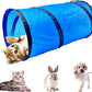 iCAGY Cat Tunnel for Indoor Cats Interactive, Rabbit Tunnel Toys, Pet Toys Play Tunnels for Cats Kittens Rabbits Puppies Crinkle Pop Up Sky Blue 20"
