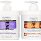 Advanced Clinicals Hyaluronic Acid Moisturzier + Brightening Vitamin C Cream 2pc Skincare Set For Women & Men | Face Moisturizer & Body Cream Helps Improve Look Of Crepey Skin & Uneven Skin Tone, 2pc