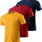 Boyzn 1, 3, 5 or 7 Pack Men's Workout Running Shirts, Dry Fit Moisture Wicking T-Shirt, Gym Athletic Short Sleeve Tee Shirts