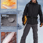FREE SOLDIER Men's Waterproof Snow Insulated Pants Winter Skiing Snowboarding Pants with Zipper Pockets