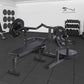 Chest Press Machine, Weight Bench Press Machine, Adjustable Flat Incline Bench with Independent Converging Arms, Multifunctional Bench Press Rack for Home Gym Equipment