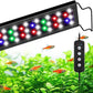 AQQA Full Spectrum Aquarium Light, Fish Tank Lights for Plant Growth Fish Viewing,3 Mode White Blue Red Green LED beads,Timer,Adjustable Brightness,Extendable Brackets for Freshwater 14W for 12-18inch
