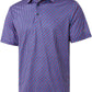 Men's Golf Polo Shirts Short Sleeve Striped Performance Moisture Wicking Dry Fit Golf Shirts for Men