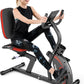 VANSWE Recumbent Exercise Bike, Recumbent Stationary Bikes for Home 400 LBS Weight Capacity, Exercise Bike for Home Seniors with Smart App and Bluetooth Connectivity, LED Display, Pulse Handle