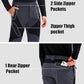 MAGCOMSEN Men's Snow Ski Pants Fleece Lined Water Resistant Winter Pants with 4 Zip Pockets for Snowboard Hiking Outdoor