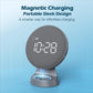 REACHER Super Loud Alarm Clock for Heavy Sleepers Adults Teens, Vibrating Alarm Clock Bed Shaker Under Pillow, Rechargeable Battery Powered for Travel, Auto-Dim, Portable