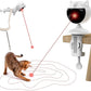Potaroma Smart Sensor Cat Laser Toys Interactive, Motion Activated Truly Random Trjajectory, Clamp Design, Automatic Chargeable Kitten Toy Indoor Exercise, Cream White