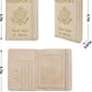 Melsbrinna Rfid Passport Holder for Travel women/Men, Cute Passport Wallet Rfid Blocking Card Slots, Rfid Passport Cover/CaseTravel Wallet, Passport Book Holder (1, Beige)