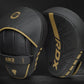 RDX Boxing Pads Curved Focus Mitts, Maya Hide Leather Kara Hook and jab Training Pads, Adjustable Strap Ventilated, MMA Muay Thai Kickboxing Coaching Martial Arts Punching Hand Target Strike Shield