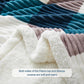 PU MEI Sherpa Blanket Twin Plaid Thick Bed Blanket, 90”*80” Super Soft Flannel Fuzzy Fleece Reversible Velvet Plush Warm Blanket for Couch (Teal Check, 80"*90")
