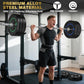 Olympic Rubber Bumper Weight Set - 2 Inch Barbell Plates for Home Gym Strength Training
