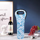 Wine Bag, Wine Carrier Tote Bag, Wine Bottle Protector, Insulated Neoprene Hand Bag, Wine Bags for Wine Bottles Gifts, Wine Bottle Holder for Travel with Secure Carry Handle (2 Pack)