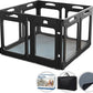 Clear Dog Playpen Indoor, Effectively Relieves Pet Anxiety, Suitable for Most Dogs, Black