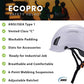 Land Helmets EcoPro Safety Helmet - ANSI/ISEA Z89.1-201 Type 1 Class C Vented - OSHA Approved - Lightweight Helmet with 6 Pt Suspension for Arborist, Industrial & Fall Protection