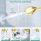 Filtered Shower Head with Handheld, High Pressure 9 Spray Mode Brushed Gold Showerhead with 4 Filters, Detachable Shower Head, Water Softener Filters Beads for Hard Water - Remove Chlorine
