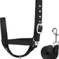 XUANNIAO Easily Adjustable Figure 8 Cow Halter, Double-Ply Premium Livestock Cattle Halters, Colorful Cow Utility Calf Halter with Leading Rope for Miniature Horse Donkey Goat Foal (Small, Black)
