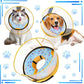 Inflatable Dog Cone Collar with Detachable Enhanced Anti-Licking Shield, Soft Neck Donut Collar for Dogs After Surgery, Adjustable Dog Cone Alternative for Large Medium Small Dogs & Cats